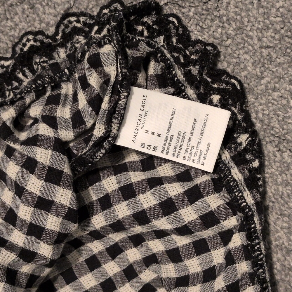 American Eagle Gingham Top Size Medium - image 6
